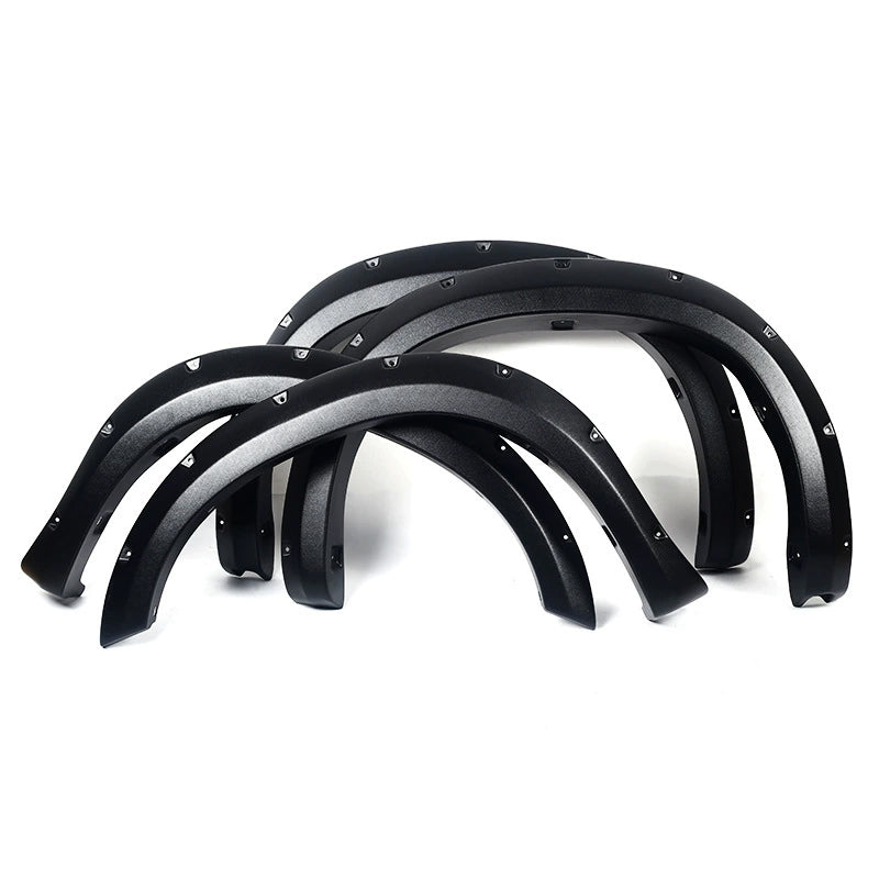 Fender Flares 4PCS Front & Rear Wheel Arch for 2007–2026 Toyota Tundra – Pocket-Riveted Matte Black