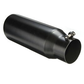 Black Stainless Steel Angled Exhaust Tip for Diesel Truck – 4