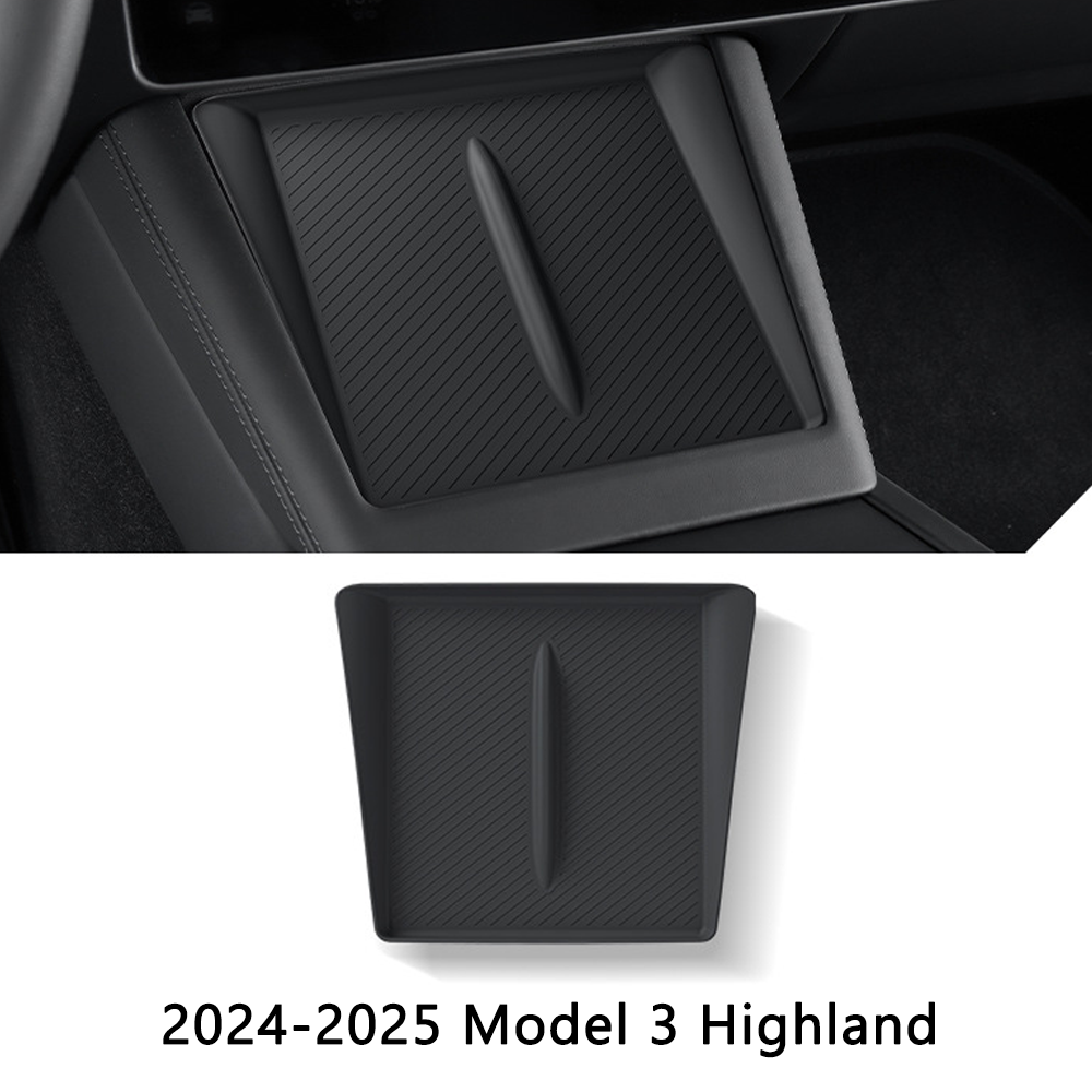 Tesla Model 3/Y Custom Storage Organizer 10-Piece Set - Highland/Juniper Floor Mats+Trunk Bucket+Phone Holder