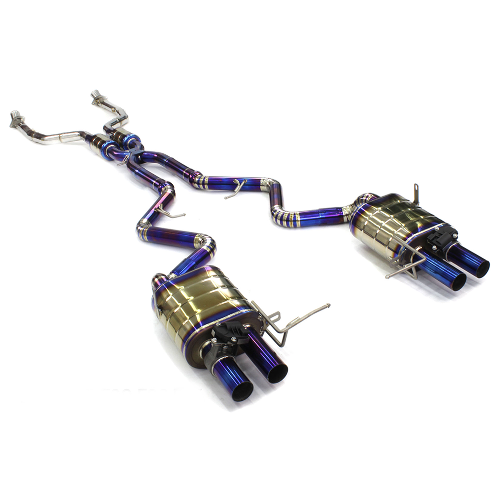 For BMW M3 E90/E92/E93 (2009–2013) Titanium Exhaust System with Valves – Full Midpipe & Front Section Upgrade