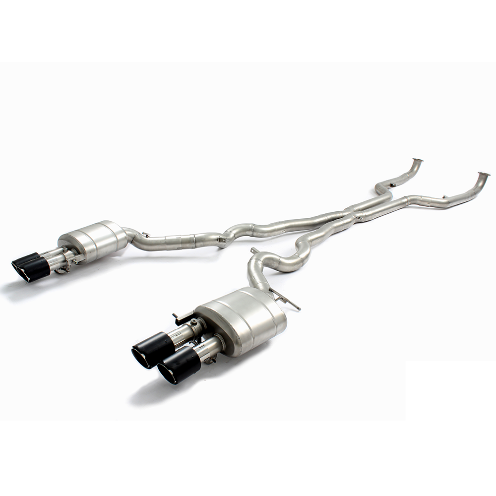 For BMW M5 F10 2012–2016 Performance Exhaust System – Front Pipe + Mid & Rear Section, Stainless Steel/Titanium, with Valves
