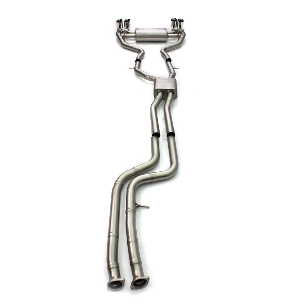 Catback Exhaust for BMW M2 Competition (F87, 2018–2021) – T304 Stainless or Titanium, Dual Midpipes, Remote Valve Control