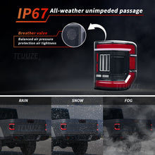 Load image into Gallery viewer, LED Tail Lights for Jeep Gladiator JT 2019–2025 – Black Housing, Red Lens, Plug &amp; Play