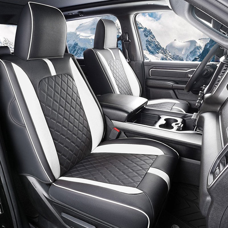 Custom For Dodge Ram Luxury All-inclusive Car Seat Covers Full Set Compatible with Ram 1500(2019-2025)