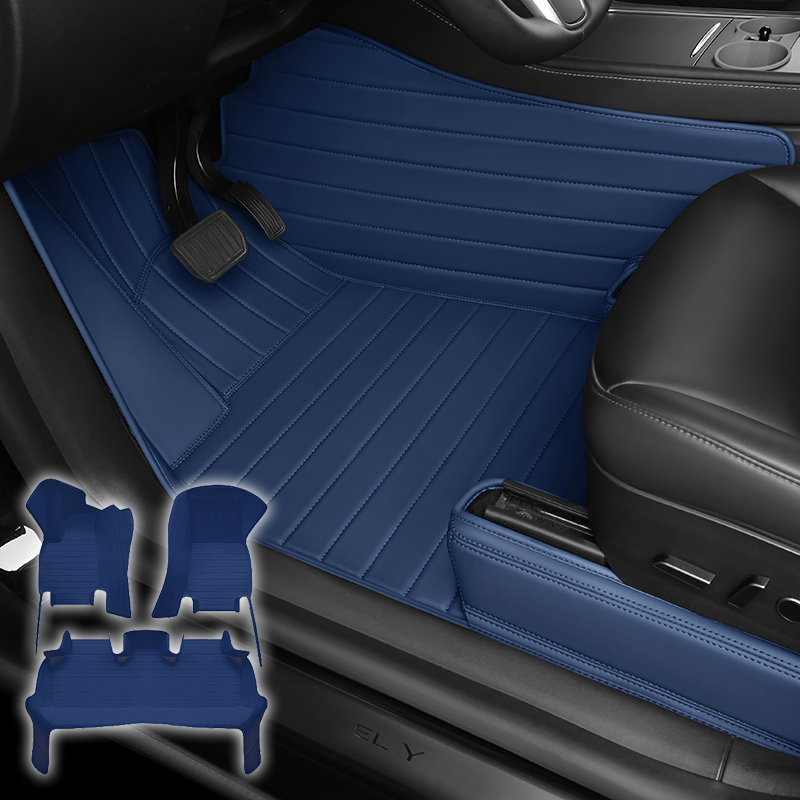 Special for Tesla Model 3/Highland/Y/Juniper All-Weather Leather Floor Mats Interior Liners