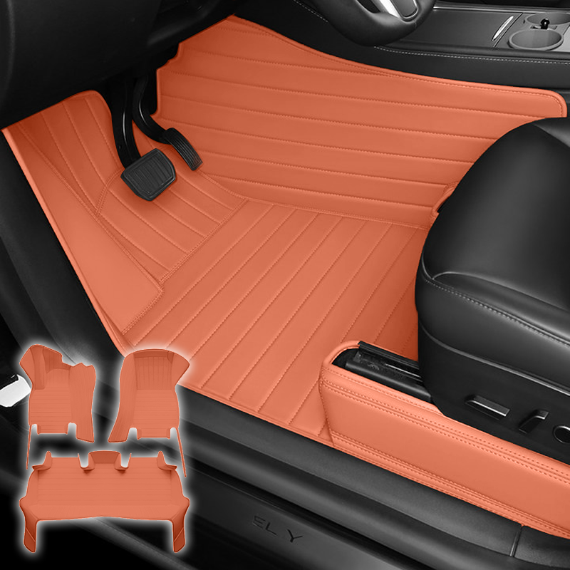 Special for Tesla Model 3/Highland/Y/Juniper All-Weather Leather Floor Mats Interior Liners