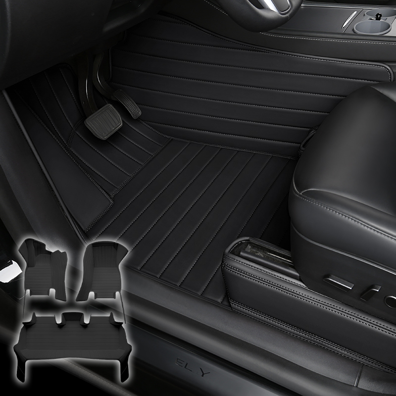 Special for Tesla Model 3/Highland/Y/Juniper All-Weather Leather Floor Mats Interior Liners