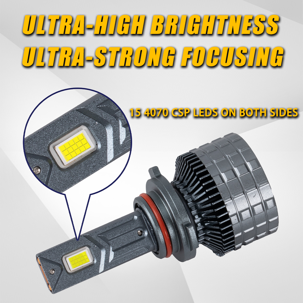 NEW LED Headlight Bulbs, H11/H9/H8/H4 Compatible, 240W 50000LM 6000K (2-Pack)