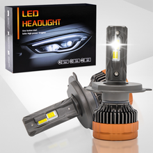 Load image into Gallery viewer, LED Headlight Bulbs, H11/H4/9005 (HB3)/9006 (HB4) Compatible, 160W 50000 LM 6000K, Three Colors Switchable (2-Pack)