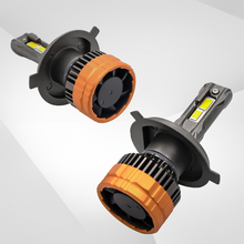 Load image into Gallery viewer, LED Headlight Bulbs, H11/H4/9005 (HB3)/9006 (HB4) Compatible, 160W 50000 LM 6000K, Three Colors Switchable (2-Pack)