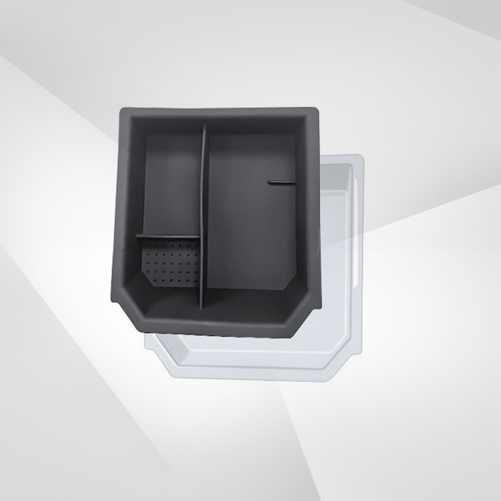 Tesla Model 3/Y Custom Storage Organizer 10-Piece Set - Highland/Juniper Floor Mats+Trunk Bucket+Phone Holder