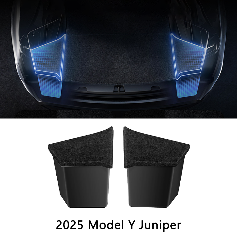 Tesla Model 3/Y Custom Storage Organizer 10-Piece Set - Highland/Juniper Floor Mats+Trunk Bucket+Phone Holder