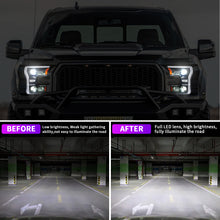 Load image into Gallery viewer, For Ford Raptor F-150 LED Dual Beam Projector Headlights 2015–2020 Sequential Turn Signal Plug and Play