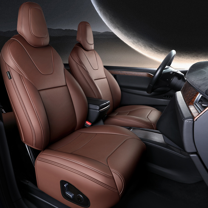For Tesla Model S/X Seat Covers 2012–2024 5–7 Seat Nappa Leather Full Set