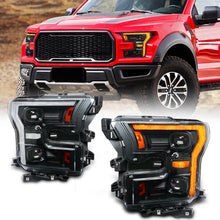 Load image into Gallery viewer, For Ford Raptor F-150 LED Dual Beam Projector Headlights 2015–2020 Sequential Turn Signal Plug and Play