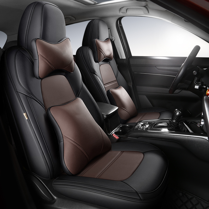 Luxury Custom Leather Car Seat Cover 360 Full Wrap for Mazda CX-5 (2013-2025)