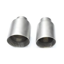 Load image into Gallery viewer, 4 Inch Stainless Steel Exhaust Tip Matte Silver or Black Honeycomb Design Universal Bolt-On