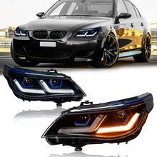 Load image into Gallery viewer, Laser LED Headlights for BMW 5 Series E60 520i 525i 530i (2003–2010) – Fits Factory HID Models Only