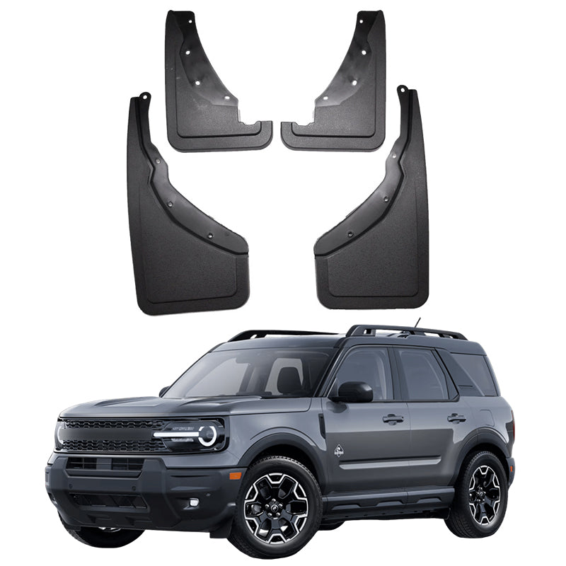 Amancarport® No-Drill Mud Flaps for Ford Bronco/Bronco Sport 2021-2025 Custom Fit All-Weather Splash Guards