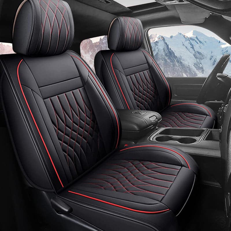 Custom For Dodge Ram Car Seat Covers Full Set Compatible with Ram 1500(2009-2025), Ram 2500(2010-2025), Ram 3500(2010-2025)