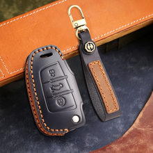 Load image into Gallery viewer, For Audi Key Fob Cover Genuine Leather,Leather Key Case Protector Compatible Audi A4 Q7 Q5 TT A3 A6 SQ5 R8 S5 Smart Key