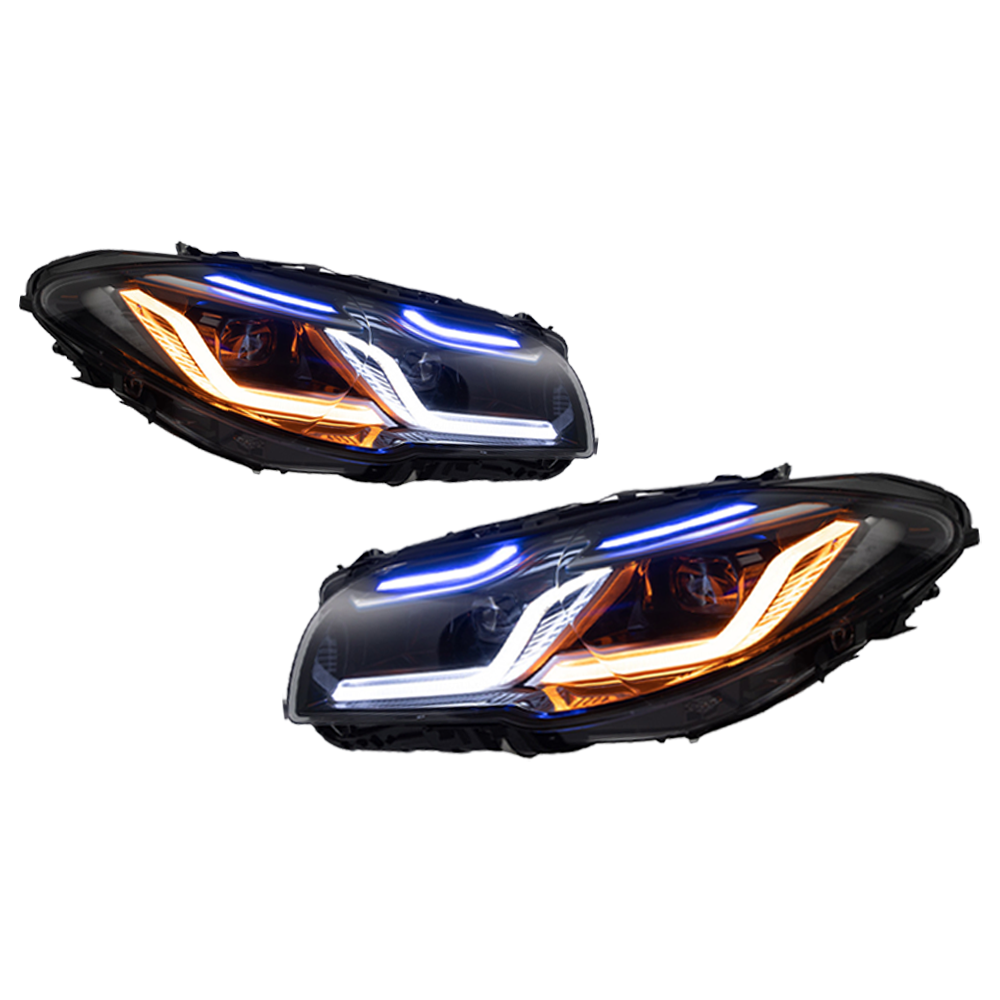 BMW 5 Series F10 2011–2017 LED Thundereye Headlights Assembly – Fits OEM Xenon & Halogen Models