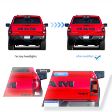 Load image into Gallery viewer, 2009–2018 Dodge Ram 1500/2500/3500 LED Tail Lights with Start-up Animation, Sequential Turn Signal, Smoked Lens (Pair)