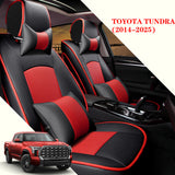 Leather Car Seat Covers for Toyota Tundra 2014–2025 – Full Set, Custom Fit
