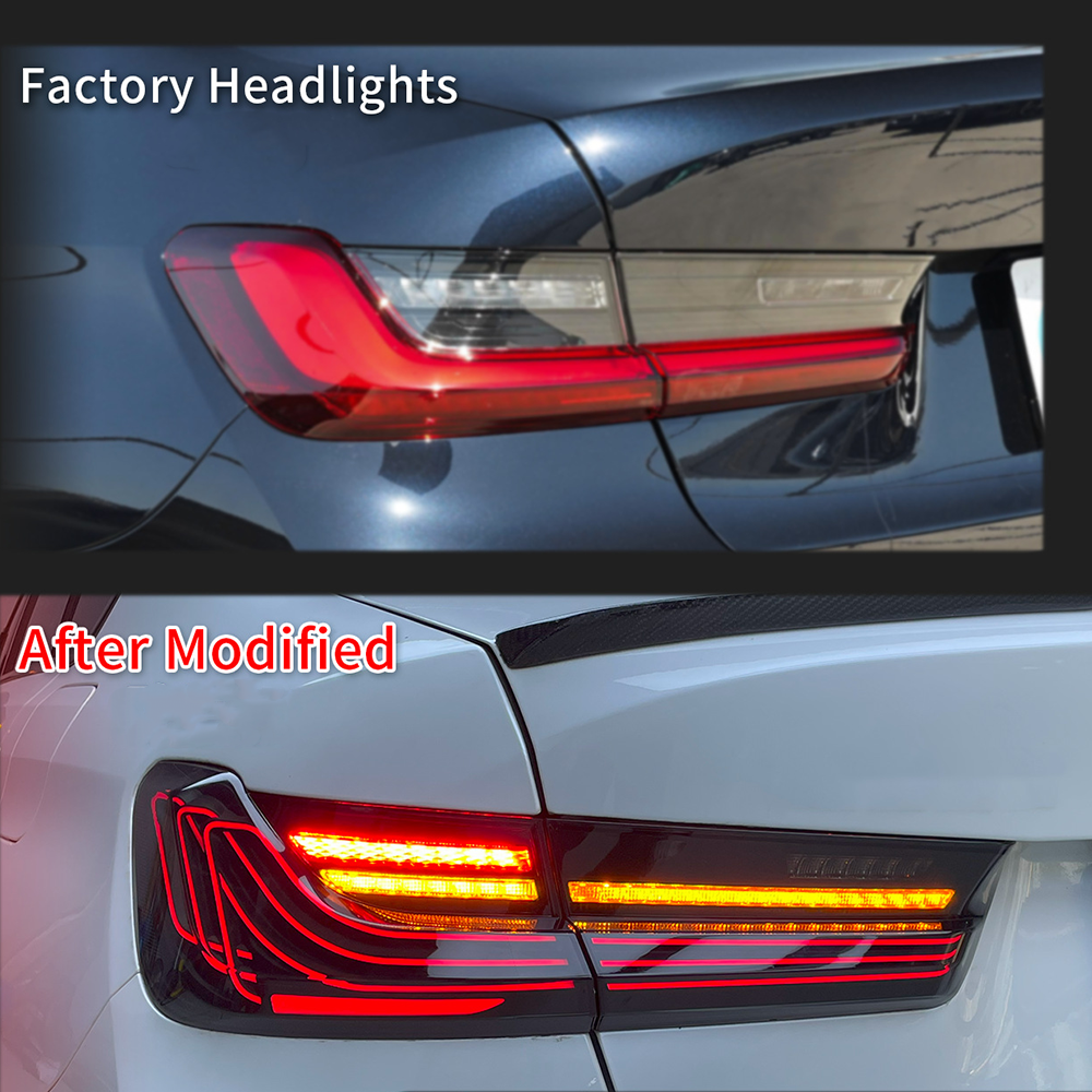 LED Taillight Assembly for BMW 3 Series G20/G28 (2020–2025) – Sequential Turn Signal, Plug & Play