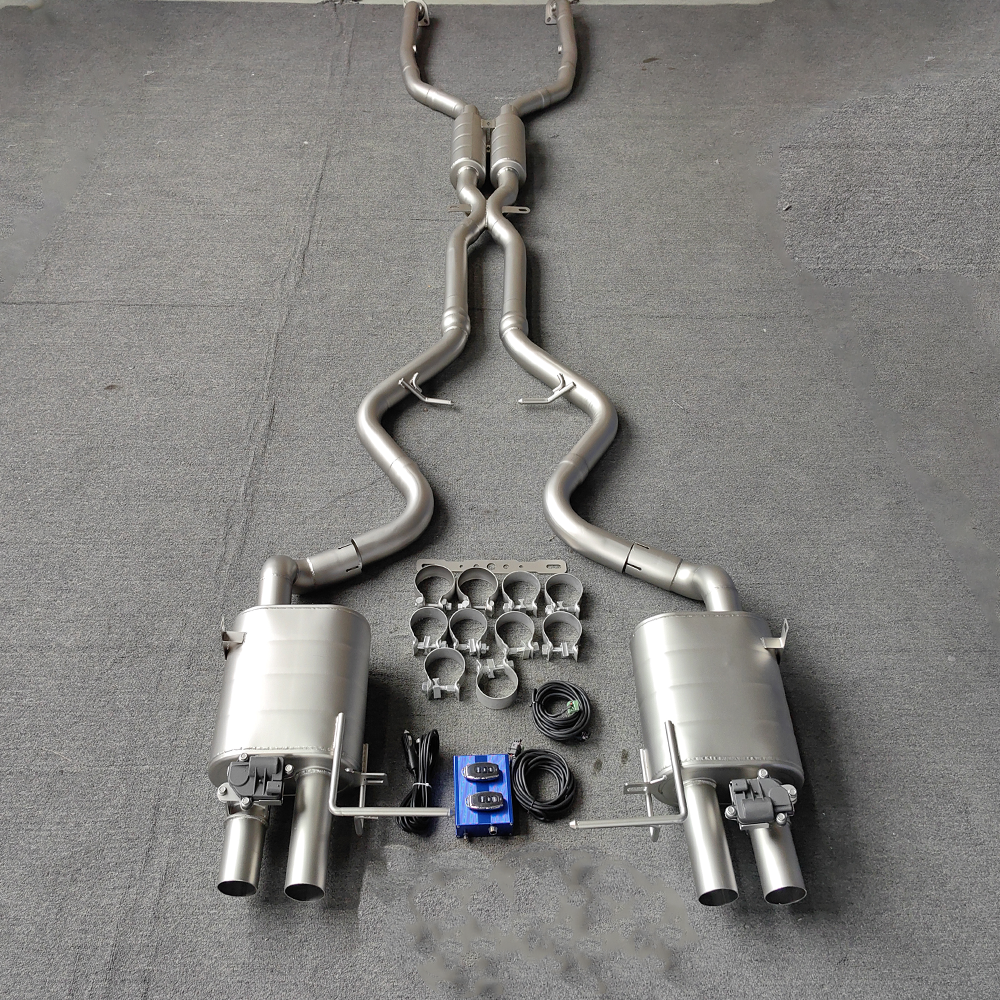 For BMW M3 E90/E92/E93 (2009–2013) Titanium Exhaust System with Valves – Full Midpipe & Front Section Upgrade