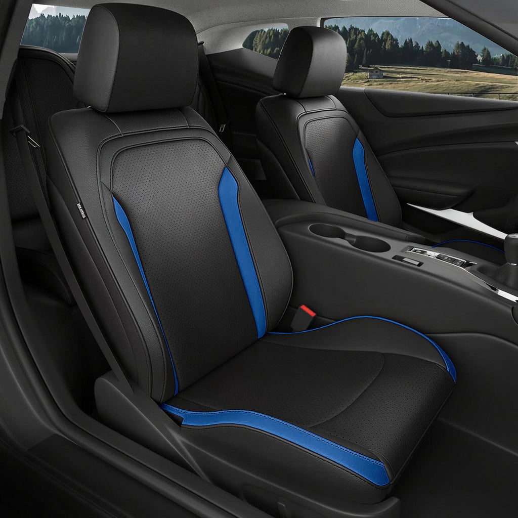 Custom Fit Seat Covers for Chevy Camaro Coupe (LT/LS/RS/SS)(2016-2025) – Full Set, Waterproof Faux Leather
