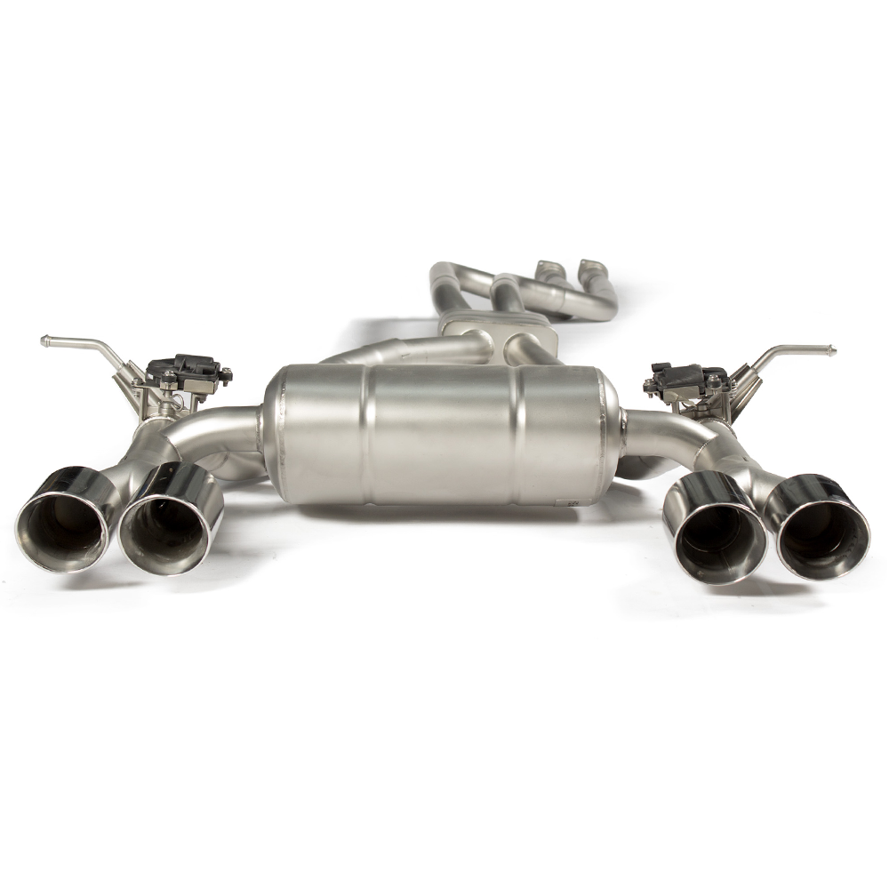 For BMW F8x M3/M4 (2014–2020) Full Exhaust System with Valves – Front + Mid-Rear Section, Titanium or Stainless Steel