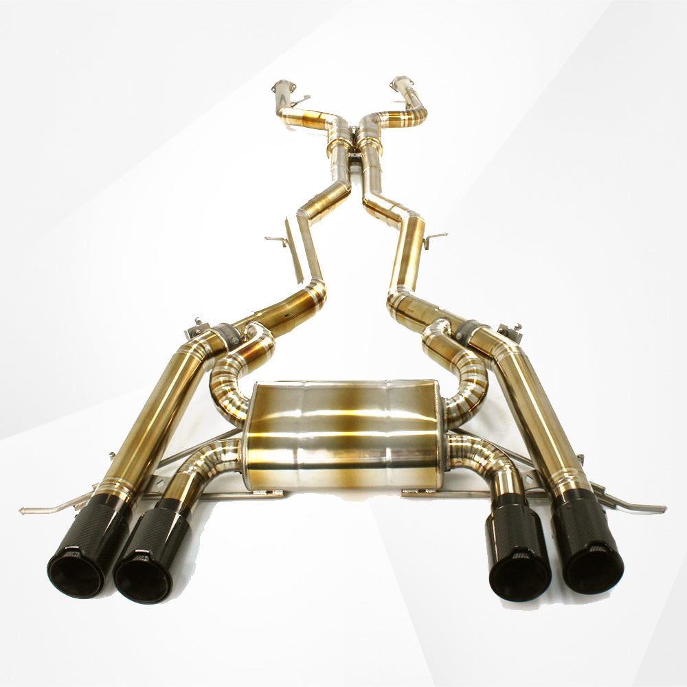 Catback Exhaust for BMW G80 G82 M3/M4 (2021+) – Stainless or Titanium, Dual Midpipes