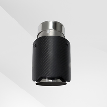Load image into Gallery viewer, Carbon Fiber Exhaust Tip – Black Wave Edge Style, Universal Fit