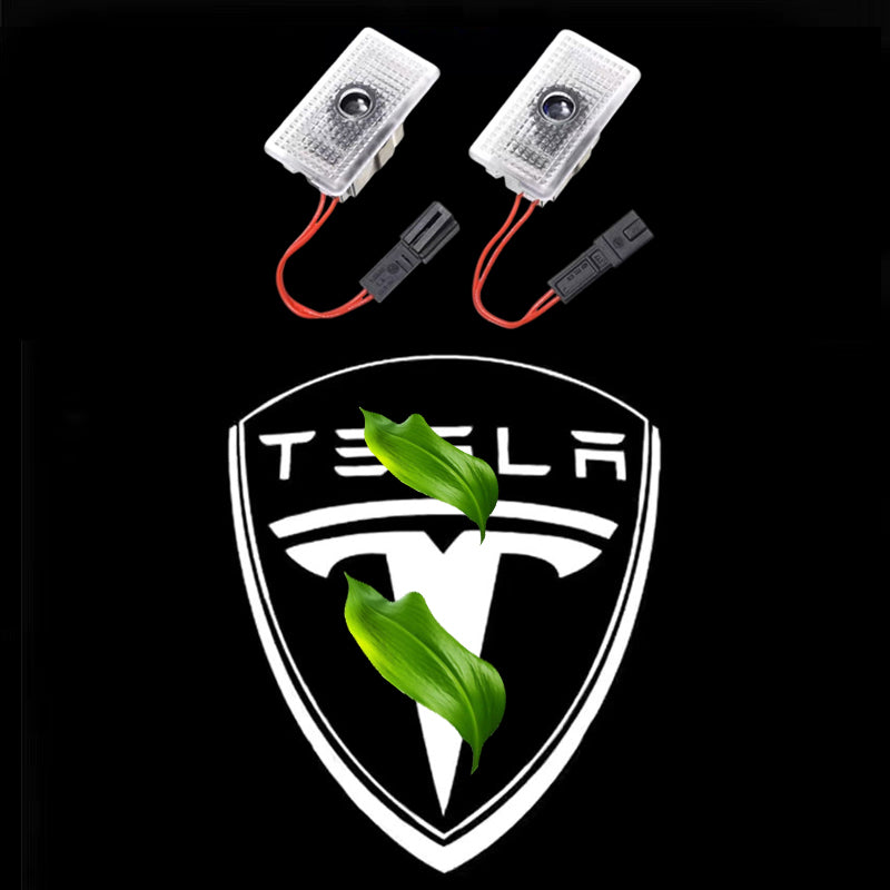 Car Door Lights for Tesla Model 3/Y/X/S Logo Projector,LED Welcome Lights