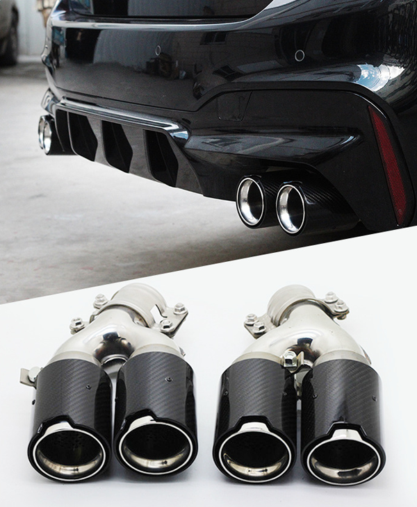 Suitable for BMW 5 Series G30/G38/525/530/540 M Performance Carbon Fiber Exhaust Tailpipe