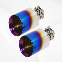 Load image into Gallery viewer, 5" Exhaust Tips for Dodge Charger/Pickup – Chrome or Black Finish, Bolt-On Upgrade