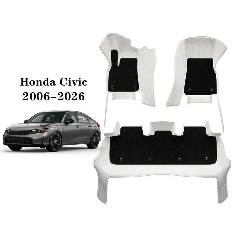Custom All-Weather Floor Mats for Honda Civic 2006–2026 Sedan/Coupe/Hatchback