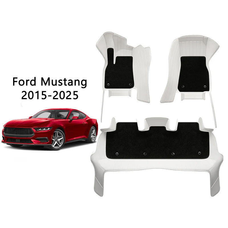 Special for Ford Mustang (2015-2025) Floor Mat Fully Surrounded By All-Weather Floor Mat