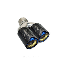 Load image into Gallery viewer, Suitable for BMW M Dual Exhaust Pipe Satin Carbon Fiber Tail Throat