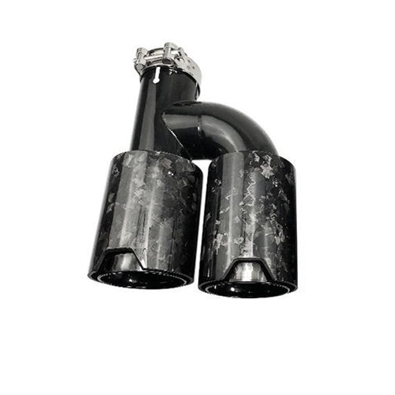 Suitable for BMW M Dual Exhaust Pipe Satin Carbon Fiber Tail Throat
