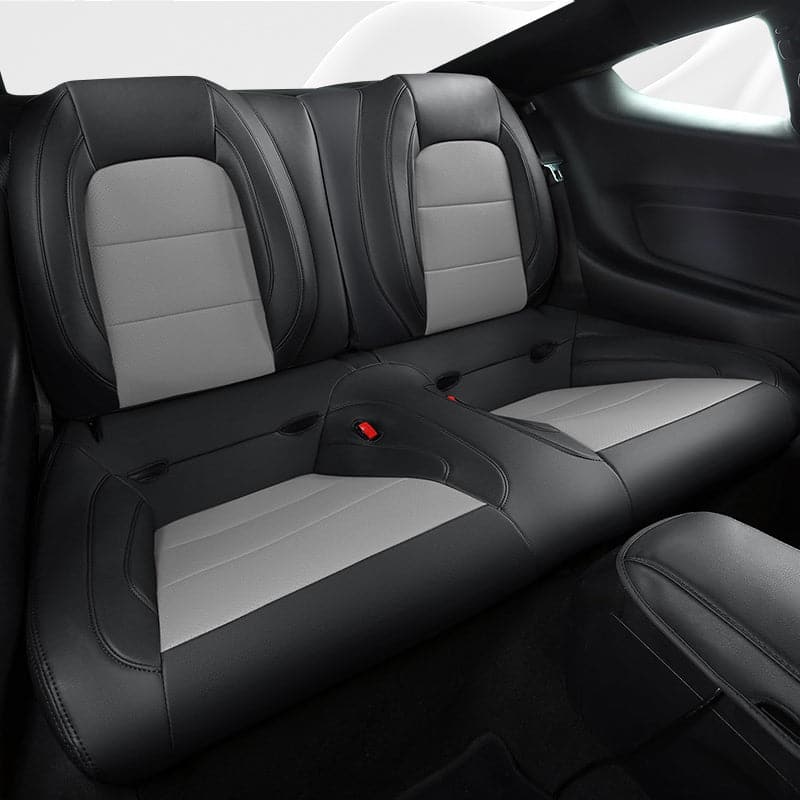 Custom Leather Seat Covers for Ford Mustang Coupe (2015–2025) – Full Set, Sporty Fit