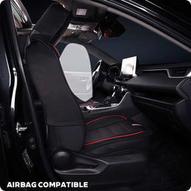 Amancarport® Universal Faux Leather Car Seat Covers – 5-Piece Waterproof Set for SUVs, Sedans & Trucks