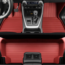 Load image into Gallery viewer, Custom for Toyota RAV4(2013-2024) Leather Floor Mat Fully Surrounded By All-Weather Floor Mat