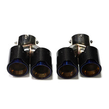 Load image into Gallery viewer, Carbon Fiber Dual Exhaust Tips for BMW M2/M3/M4 3 Series G20/G21/G23/G42 (2019+)