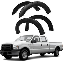 Load image into Gallery viewer, Fender Flares for 1999–2016 Ford F-250 &amp; F-350 Super Duty – Rough Textured Bolt-Riveted Style (4-Piece)