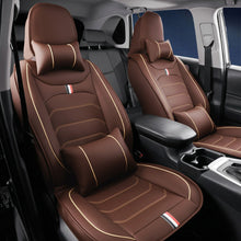 Load image into Gallery viewer, Universal Faux Leather Car Seat Covers 5-Piece Set – Waterproof, Easy Install, Fit SUV, Sedan &amp; Truck