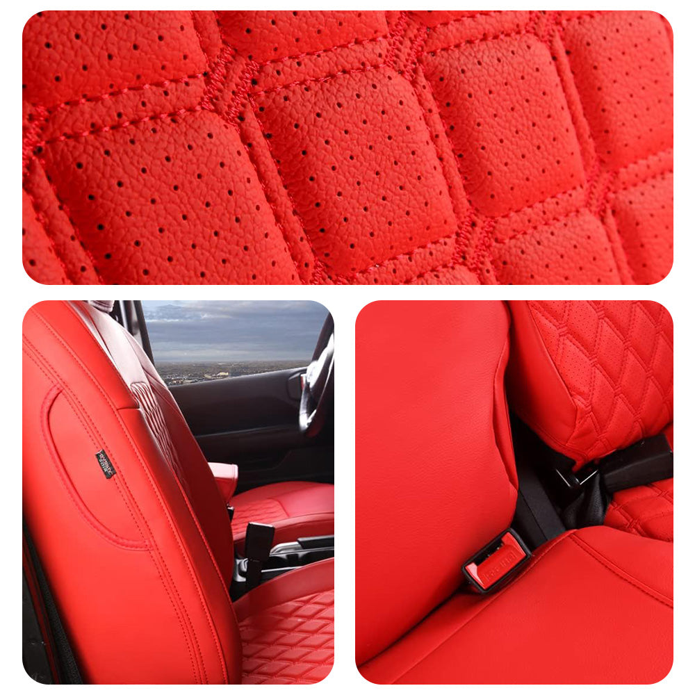 Custom Nappa Leather Car Seat Covers Full Set Special for Jeep Wrangler (2007-2026)