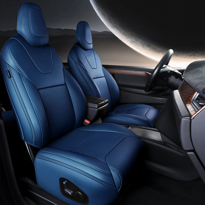 For Tesla Model S/X Seat Covers 2012–2024 5–7 Seat Nappa Leather Full Set