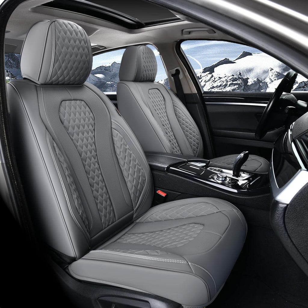 Amancarport Nappa Leather Car Seat Cover Universal Fit for Most Vehicles